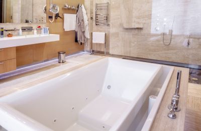Contemporary Tub Installation